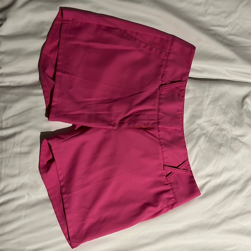 Pink Adidas climalite shorts